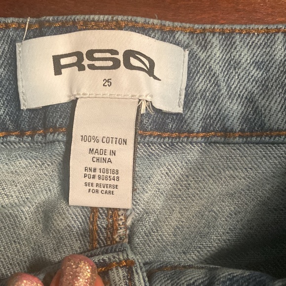 Wide leg distressed RSQ jeans size 25 - Picture 2 of 5